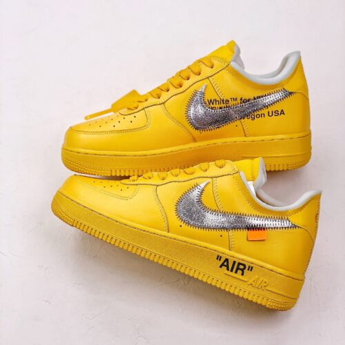 Nike Air Force 1 Low OFF-WHITE University Gold Metallic Silver - 5