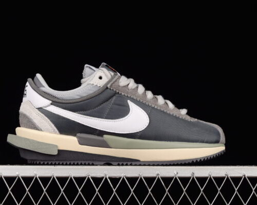 Sacai x Nike Zoom Cortez 4.0 Dark Grey White Green - 11