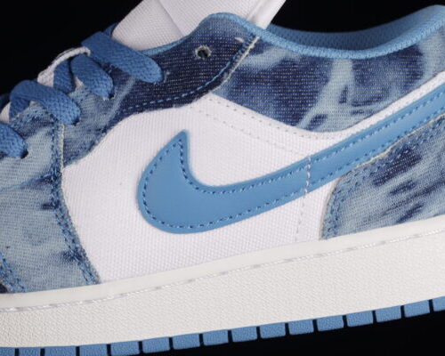 Jordan 1 Low, Washed Denim - 7