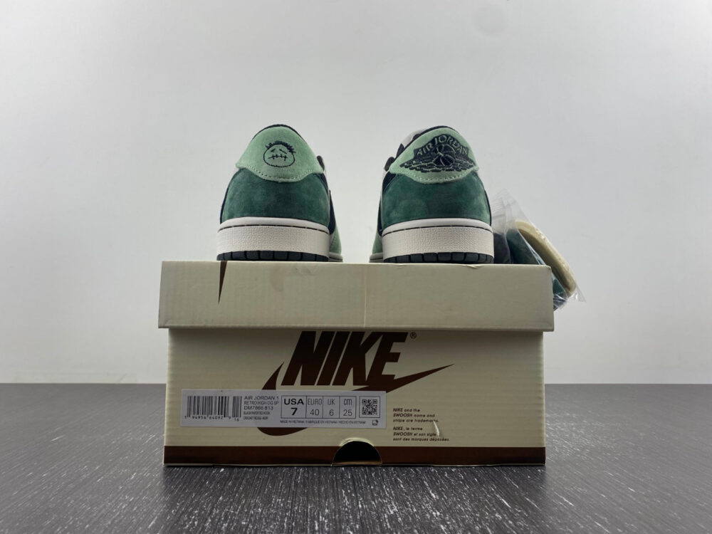 Travis Scott x Air Jordan 1 Green Black - 10