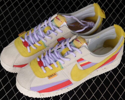 Union x Nike Cortez Yellow Purple Red - 4