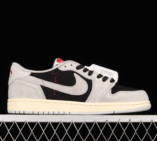 Travis Scott x Air Jordan 1 Low Smoke Grey-Black - 9