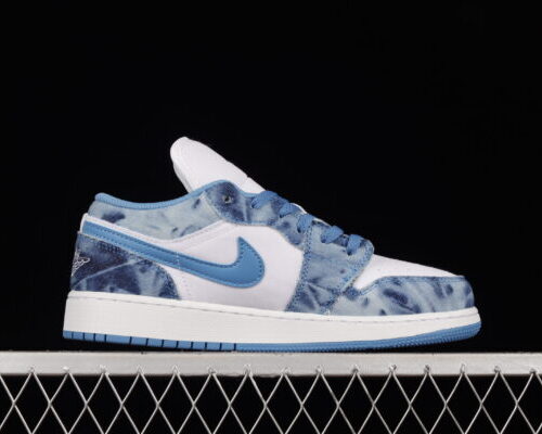 Jordan 1 Low, Washed Denim - 12