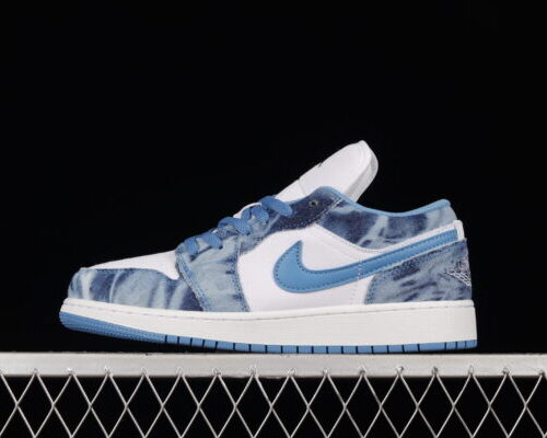 Jordan 1 Low, Washed Denim - 6