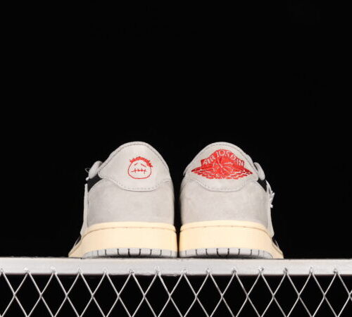 Travis Scott x Air Jordan 1 Low Smoke Grey-Black - 8