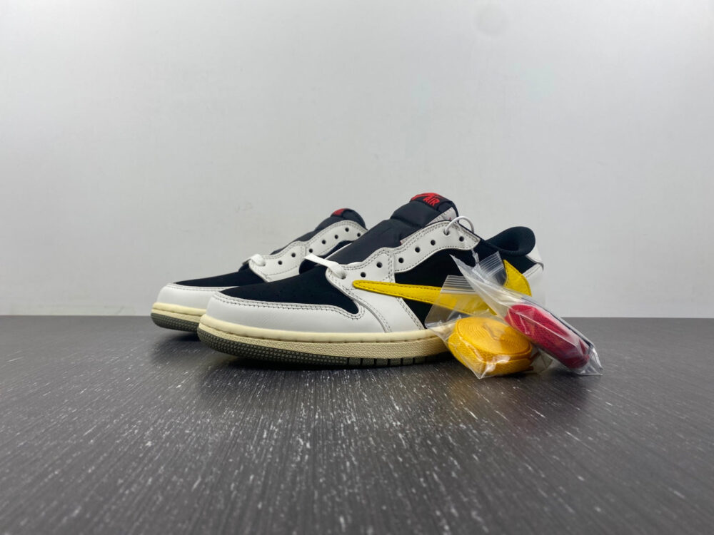 Travis Scott x Air Jordan 1 Yellow White - 2