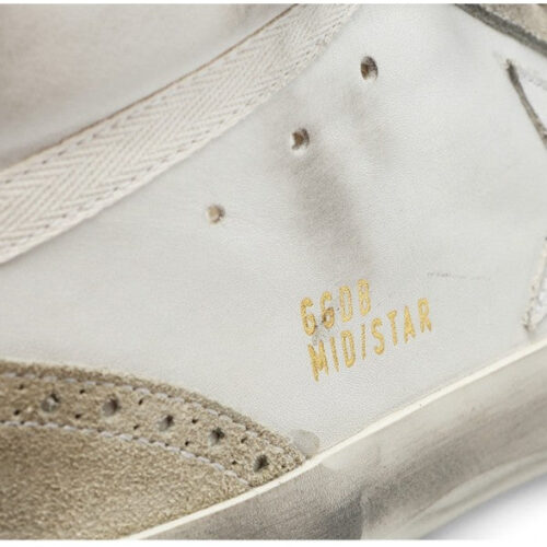 Golden Goose Mens White Mid Star Sneakers - 9