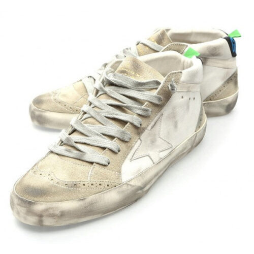 Golden Goose Mens White Mid Star Sneakers - 8