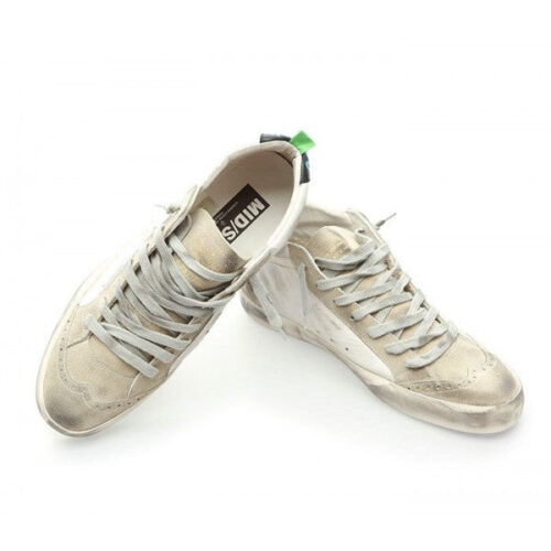 Golden Goose Mens White Mid Star Sneakers - 3